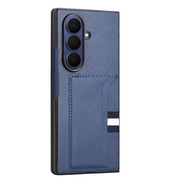 For Samsung Galaxy Z Fold7 5G Litchi Texture Card Slot Phone Case