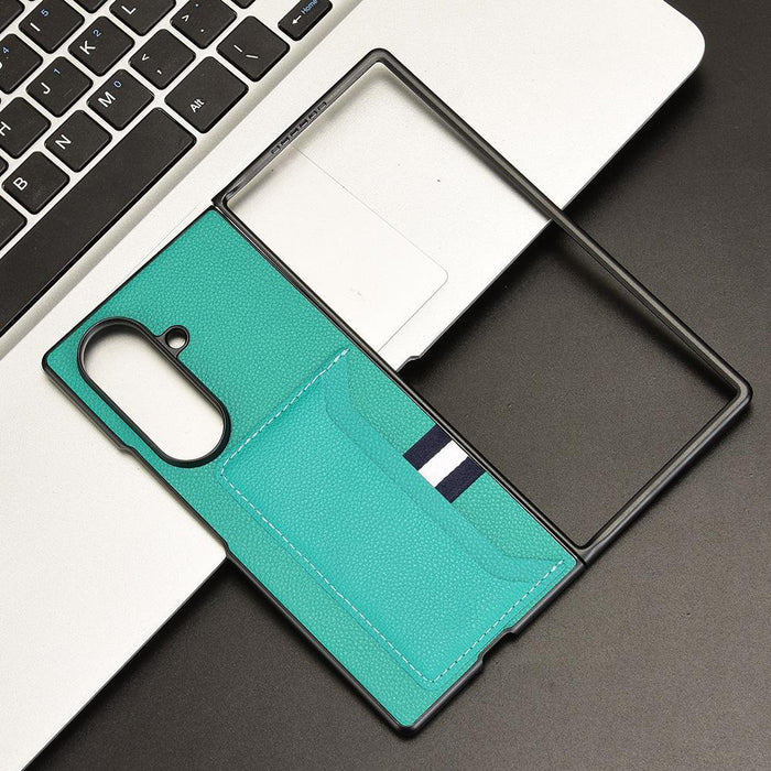 For Samsung Galaxy Z Fold7 5G Litchi Texture Card Slot Phone Case