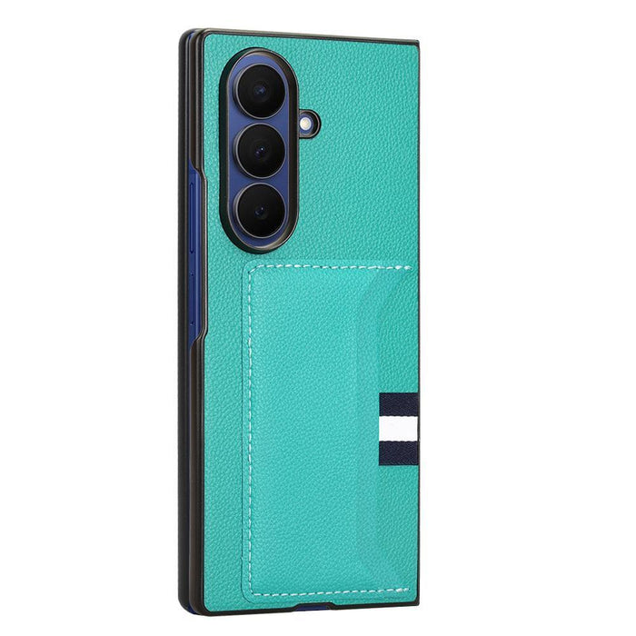 For Samsung Galaxy Z Fold7 5G Litchi Texture Card Slot Phone Case