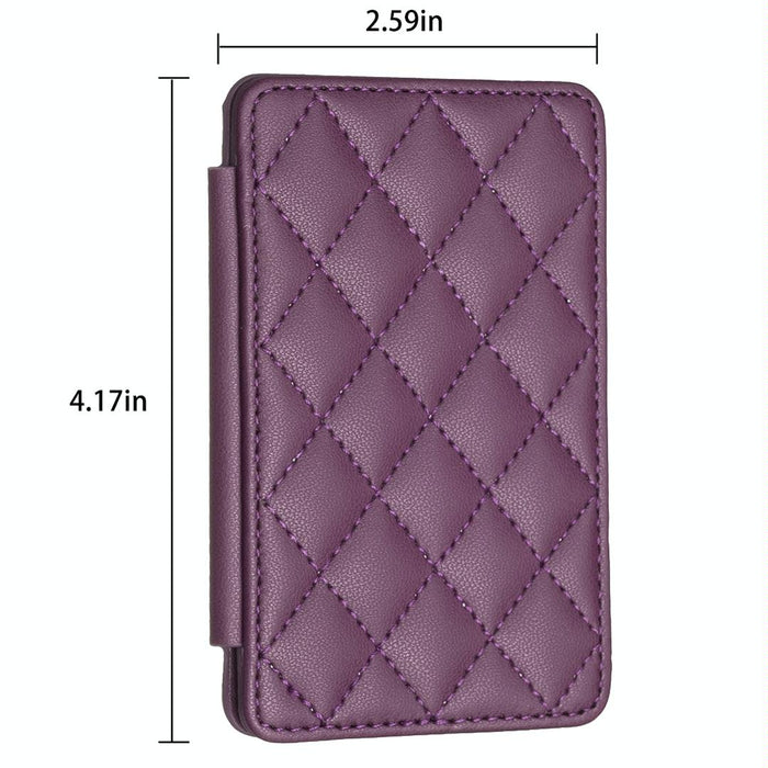 Rhombus Pattern Card Bag Back Sticker For Mobile Phones