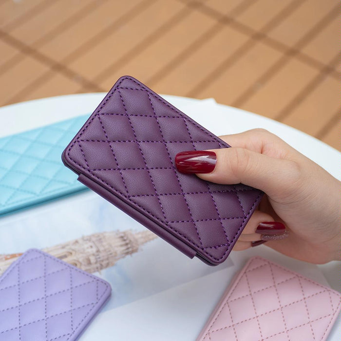 Rhombus Pattern Card Bag Back Sticker For Mobile Phones