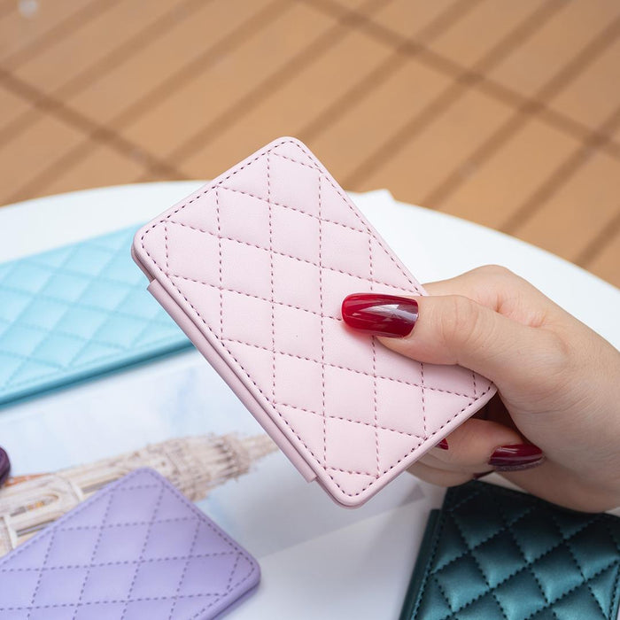 Rhombus Pattern Card Bag Back Sticker For Mobile Phones