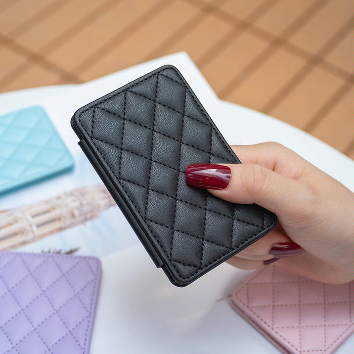 Rhombus Pattern Card Bag Back Sticker For Mobile Phones
