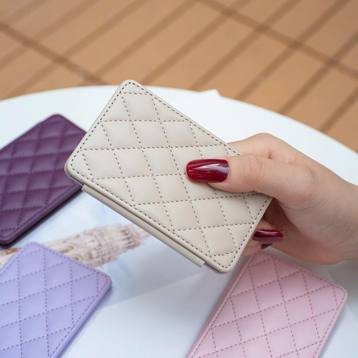 Rhombus Pattern Card Bag Back Sticker For Mobile Phones