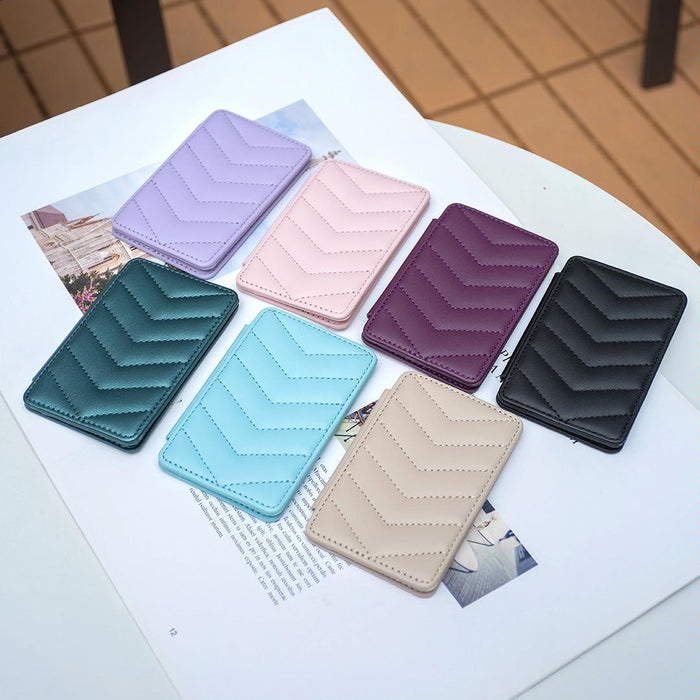 Wave Pattern Card Bag Back Sticker For Mobile Phones