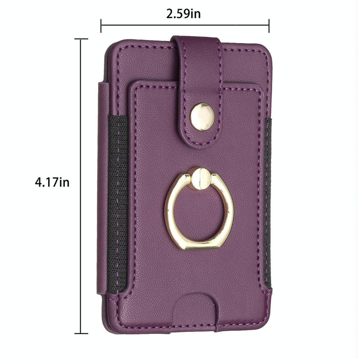 Metal Ring Card Bag Sticker For Mobile Phones