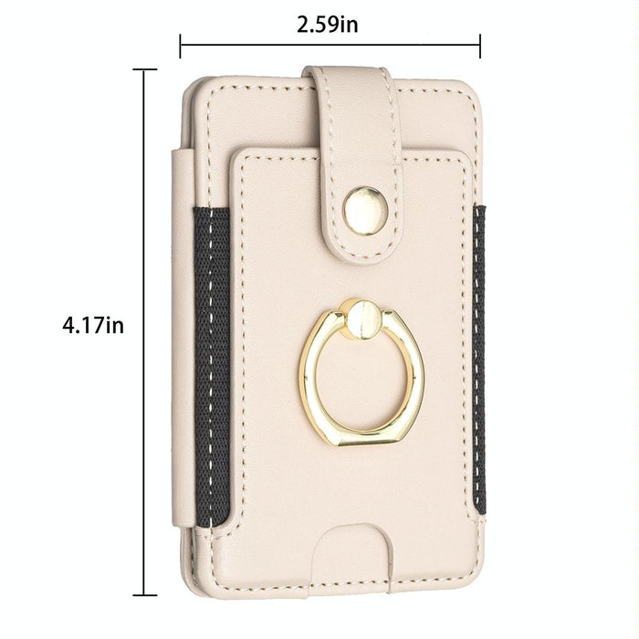 Metal Ring Card Bag Sticker For Mobile Phones
