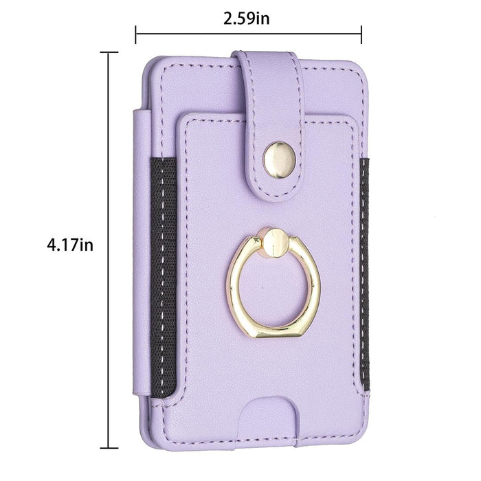 Metal Ring Card Bag Sticker For Mobile Phones
