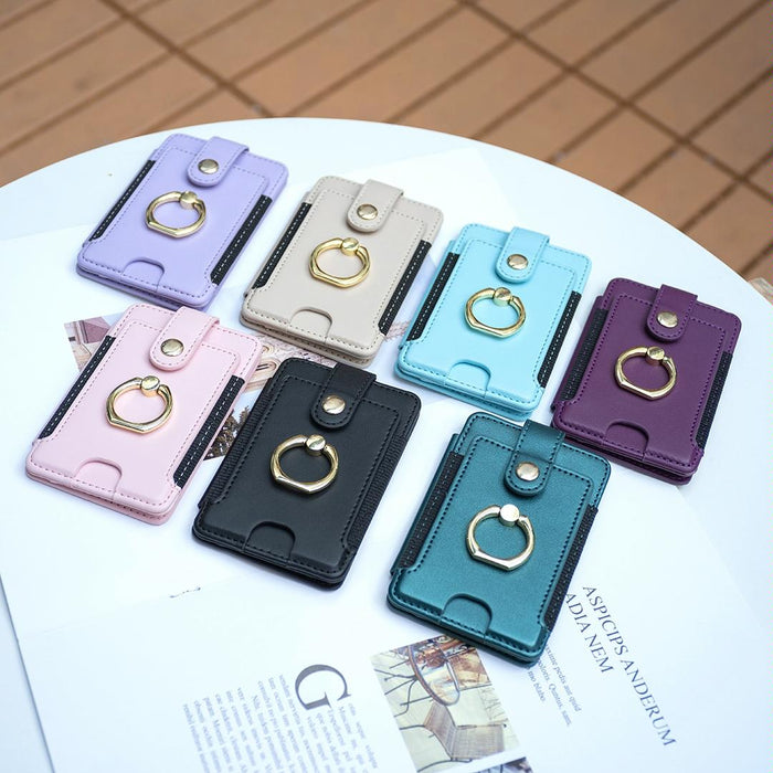 Metal Ring Card Bag Sticker For Mobile Phones