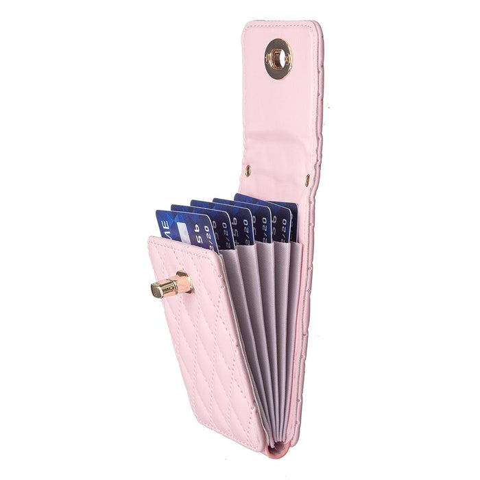 Vertical Card Bag With Metal Buckle For Mobile Phones