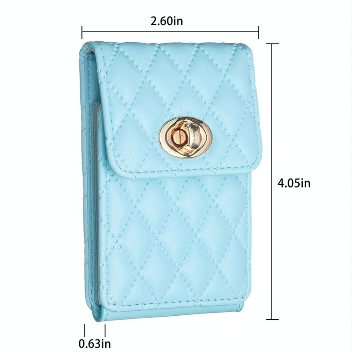 Vertical Card Bag With Metal Buckle For Mobile Phones