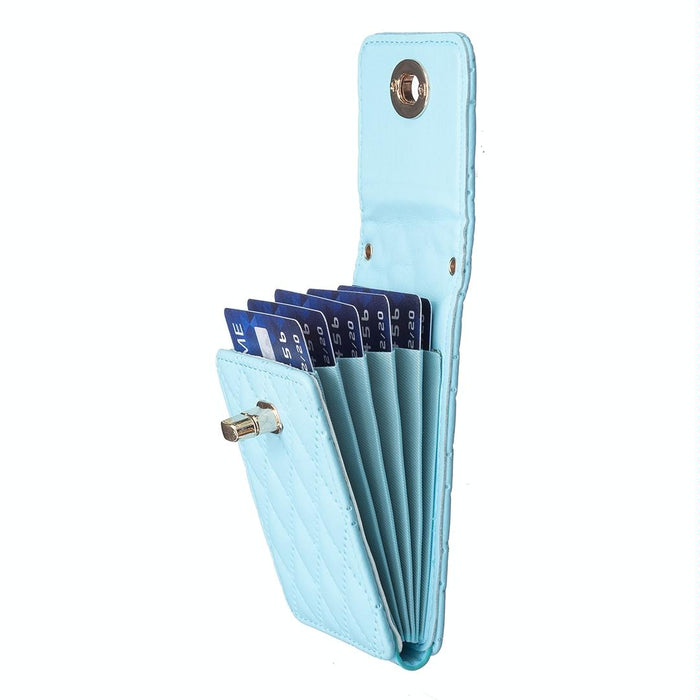 Vertical Card Bag With Metal Buckle For Mobile Phones