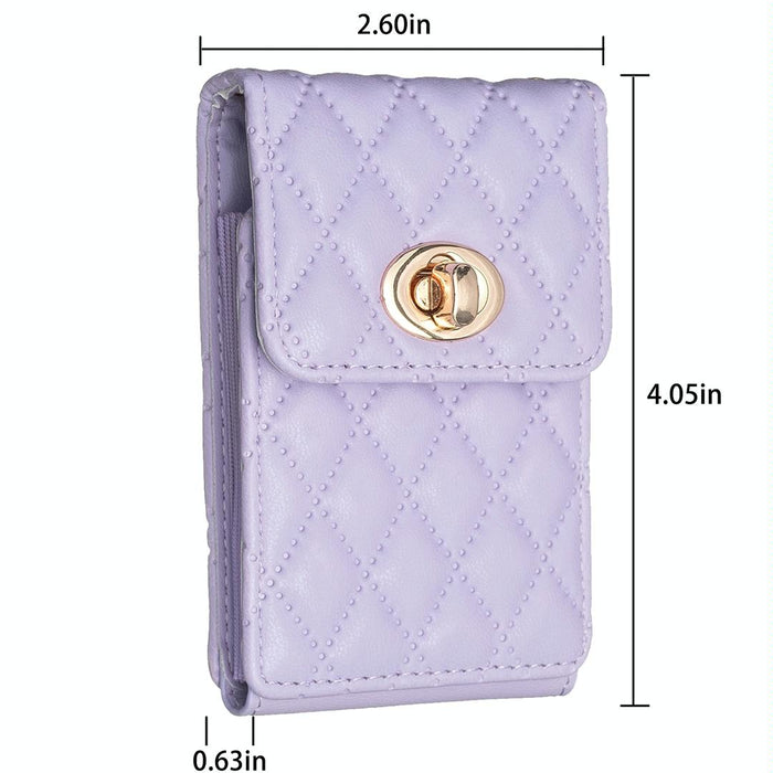 Vertical Card Bag With Metal Buckle For Mobile Phones