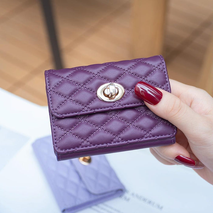 Horizontal Card Bag Mobile Phone Back Sticker With Metal Buckle