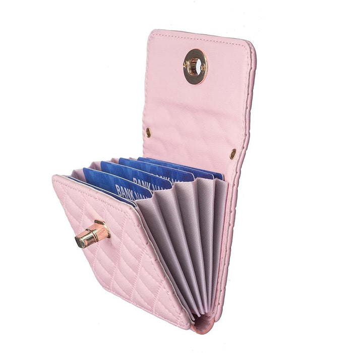 Horizontal Card Bag Mobile Phone Back Sticker With Metal Buckle