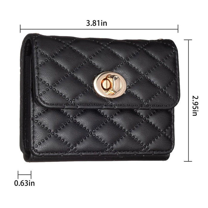 Horizontal Card Bag Mobile Phone Back Sticker With Metal Buckle