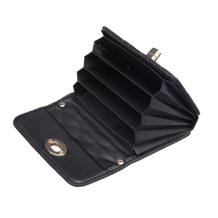 Horizontal Card Bag Mobile Phone Back Sticker With Metal Buckle