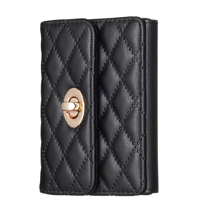 Horizontal Card Bag Mobile Phone Back Sticker With Metal Buckle