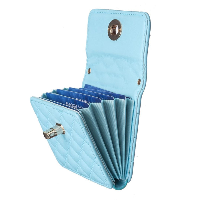 Horizontal Card Bag Mobile Phone Back Sticker With Metal Buckle