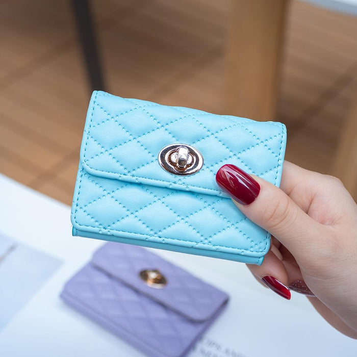 Horizontal Card Bag Mobile Phone Back Sticker With Metal Buckle