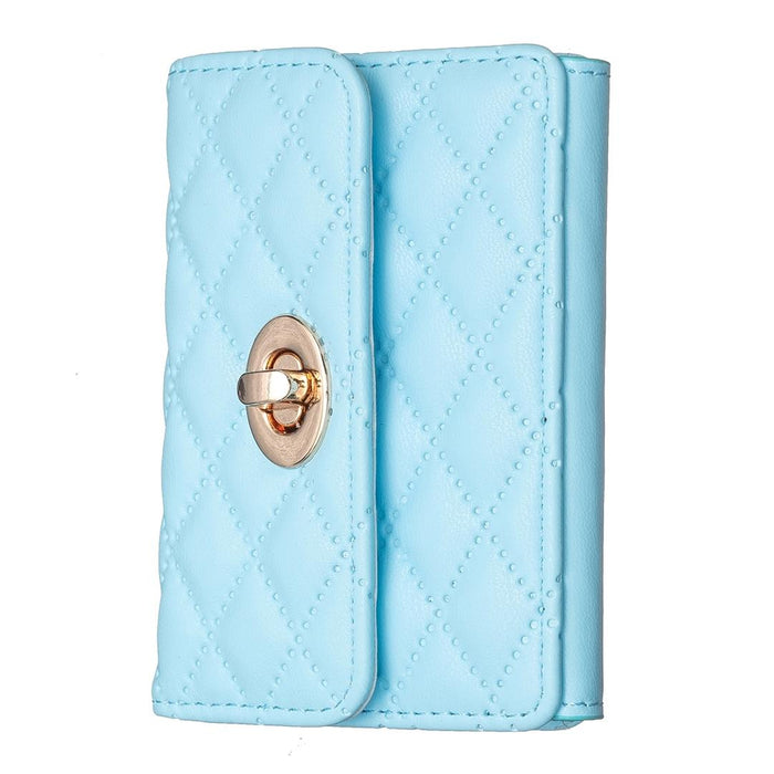 Horizontal Card Bag Mobile Phone Back Sticker With Metal Buckle