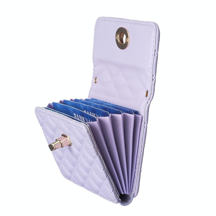 Horizontal Card Bag Mobile Phone Back Sticker With Metal Buckle