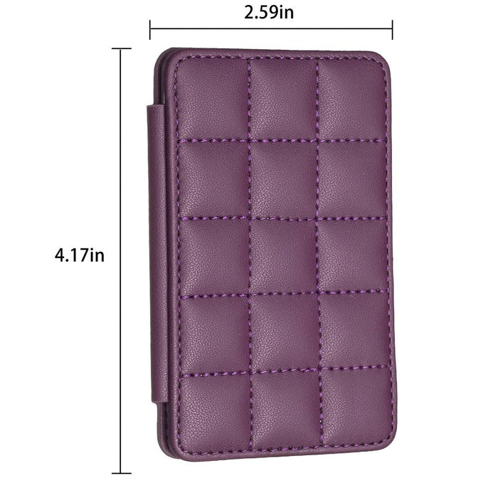 Grid Pattern Card Bag Sticker For Mobile Phones