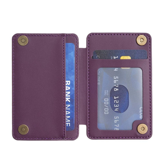 Grid Pattern Card Bag Sticker For Mobile Phones