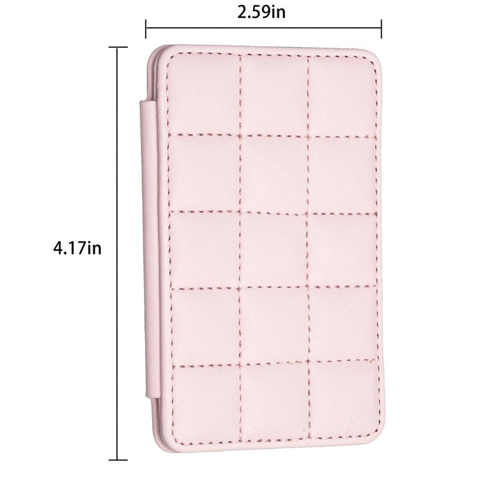Grid Pattern Card Bag Sticker For Mobile Phones