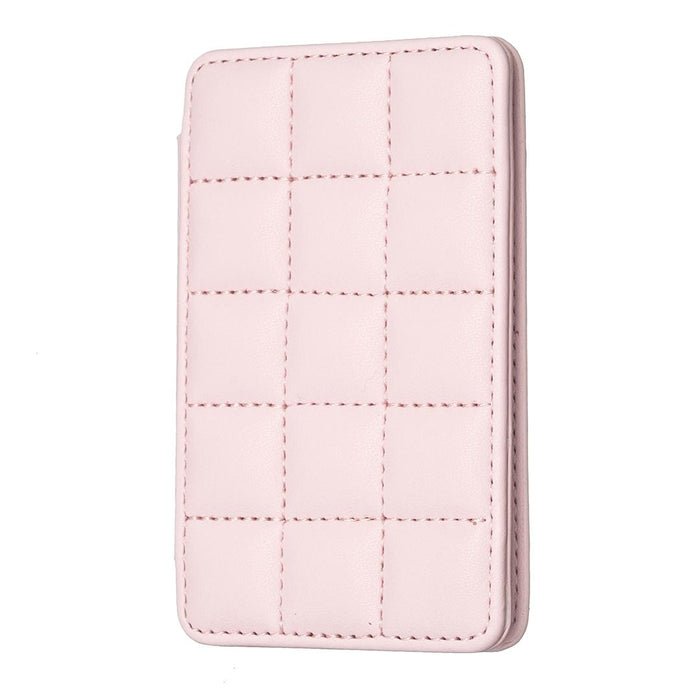 Grid Pattern Card Bag Sticker For Mobile Phones