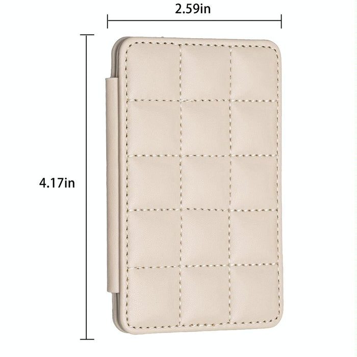 Grid Pattern Card Bag Sticker For Mobile Phones