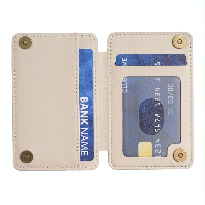 Grid Pattern Card Bag Sticker For Mobile Phones