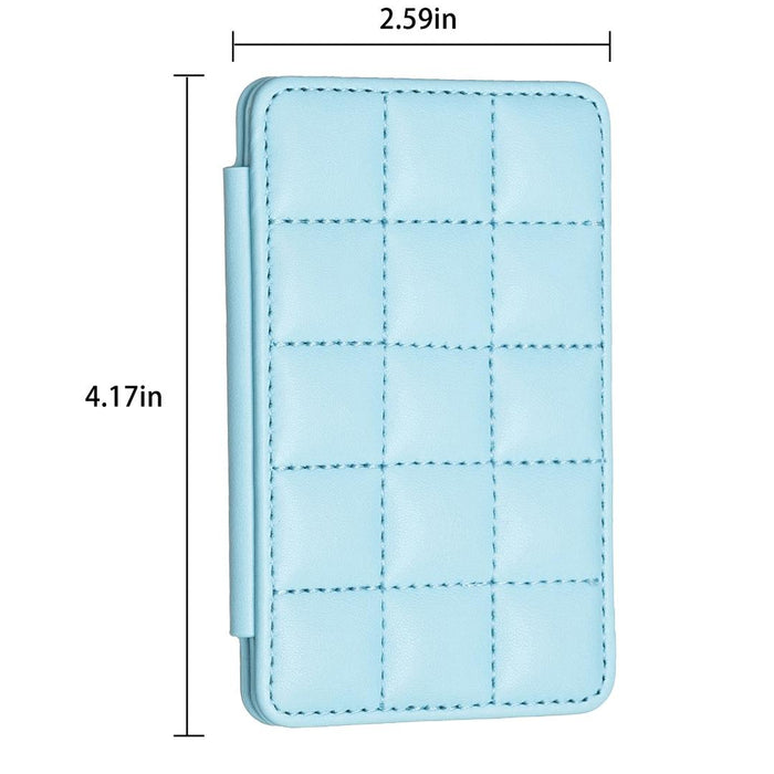 Grid Pattern Card Bag Sticker For Mobile Phones