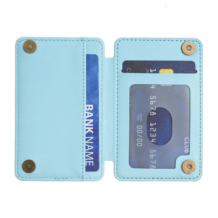 Grid Pattern Card Bag Sticker For Mobile Phones