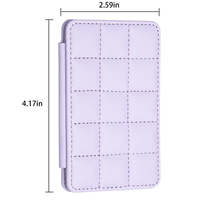 Grid Pattern Card Bag Sticker For Mobile Phones