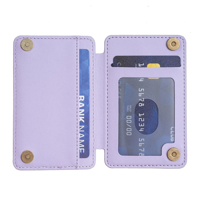 Grid Pattern Card Bag Sticker For Mobile Phones