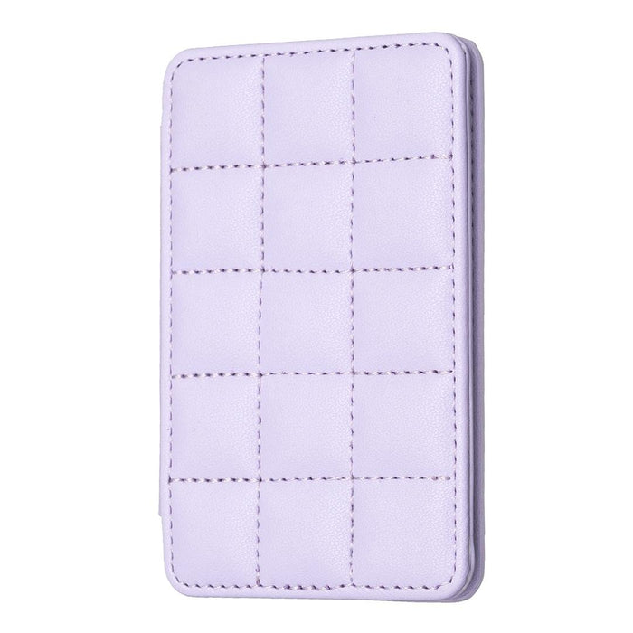 Grid Pattern Card Bag Sticker For Mobile Phones