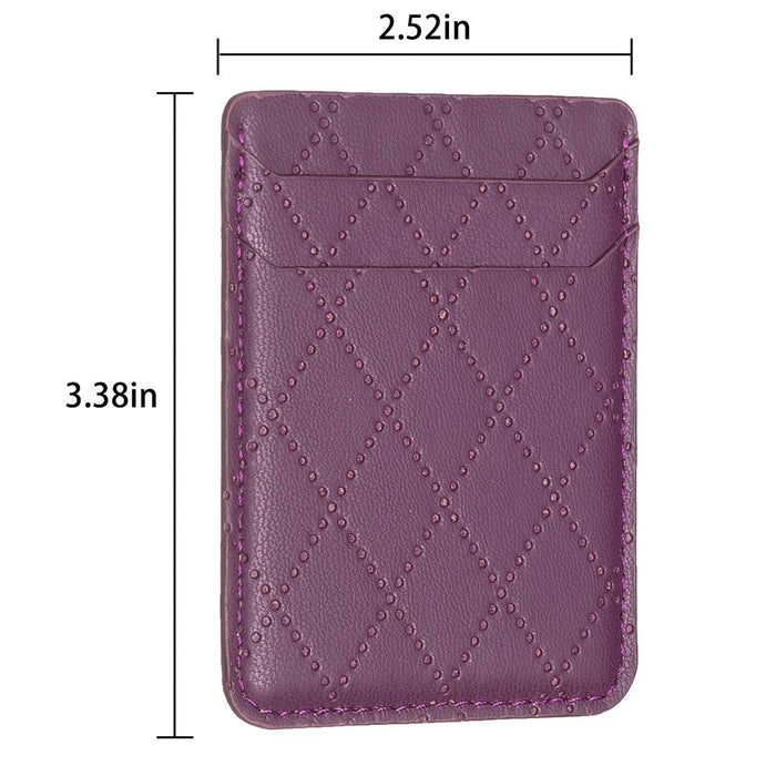 Diamond Lattice Card Bag Sticker For Mobile Phones