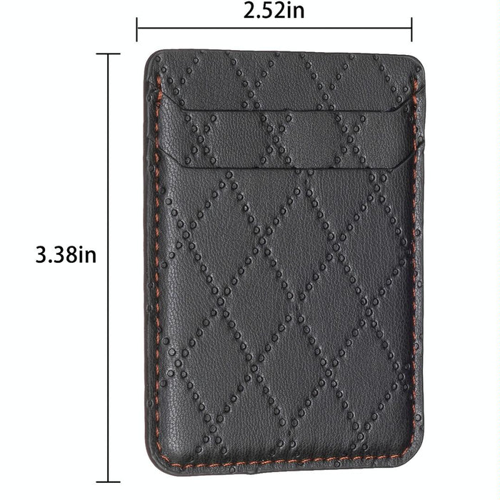 Diamond Lattice Card Bag Sticker For Mobile Phones