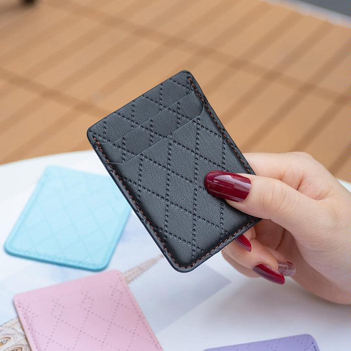 Diamond Lattice Card Bag Sticker For Mobile Phones