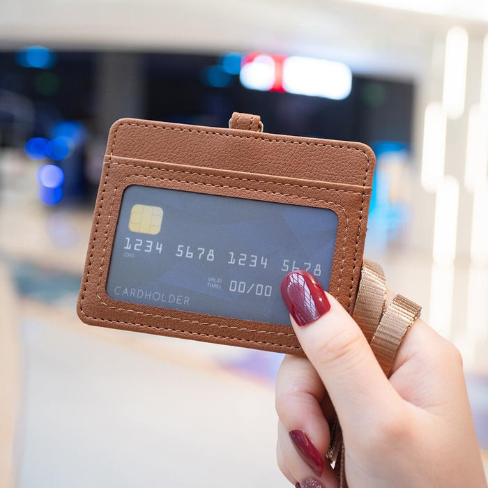 Horizontal Id Card Bag & Lanyard