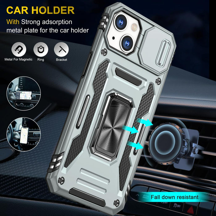 Tpu Armor Phone Case With Camera Shield
