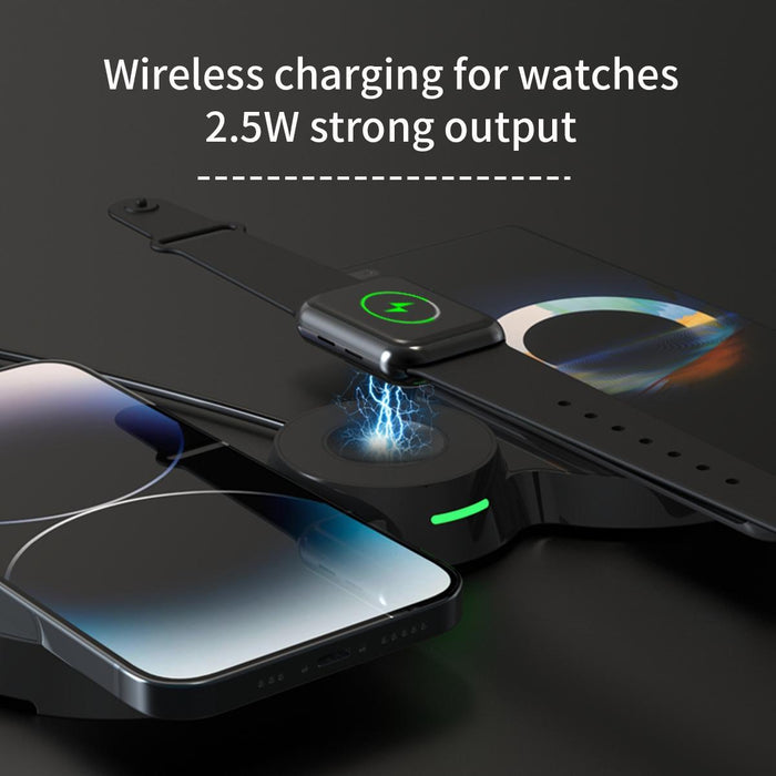 15W 3 In 1 Transparent Magnetic Wireless Charger