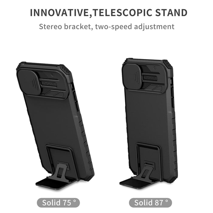 Sliding Camshield Phone Case Stereoscopic Holder