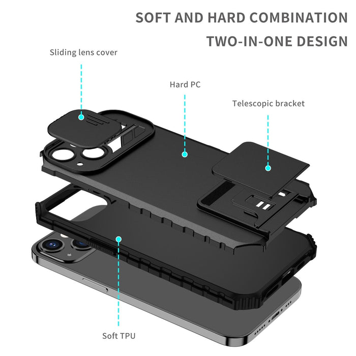 Sliding Camshield Phone Case Stereoscopic Holder