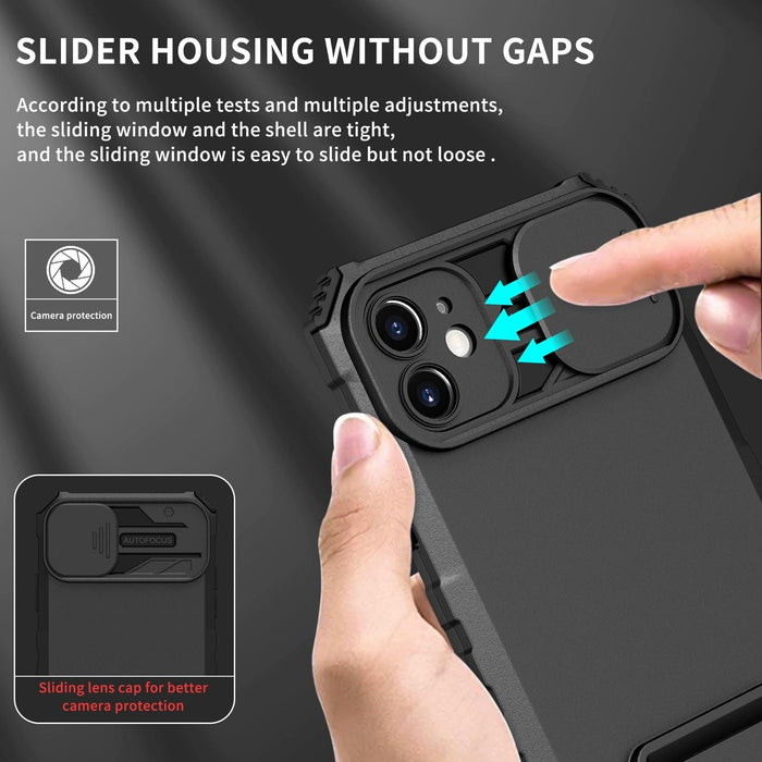 Sliding Camshield Phone Case Stereoscopic Holder