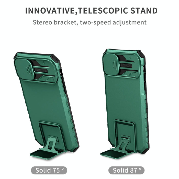 Sliding Camshield Phone Case Stereoscopic Holder