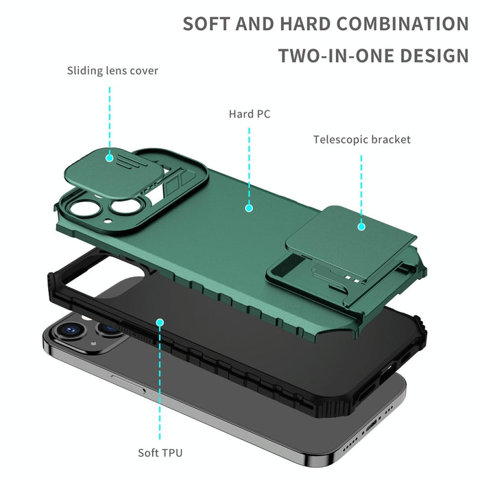 Sliding Camshield Phone Case Stereoscopic Holder