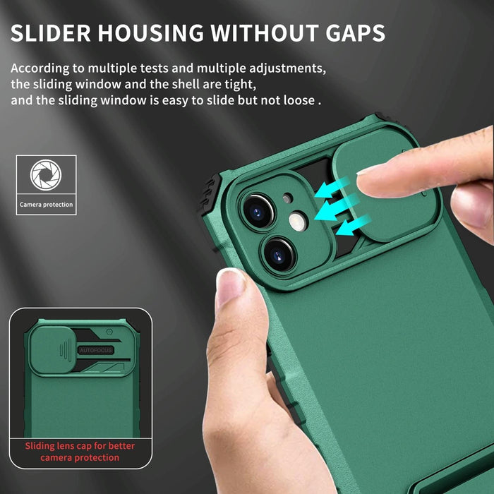 Sliding Camshield Phone Case Stereoscopic Holder