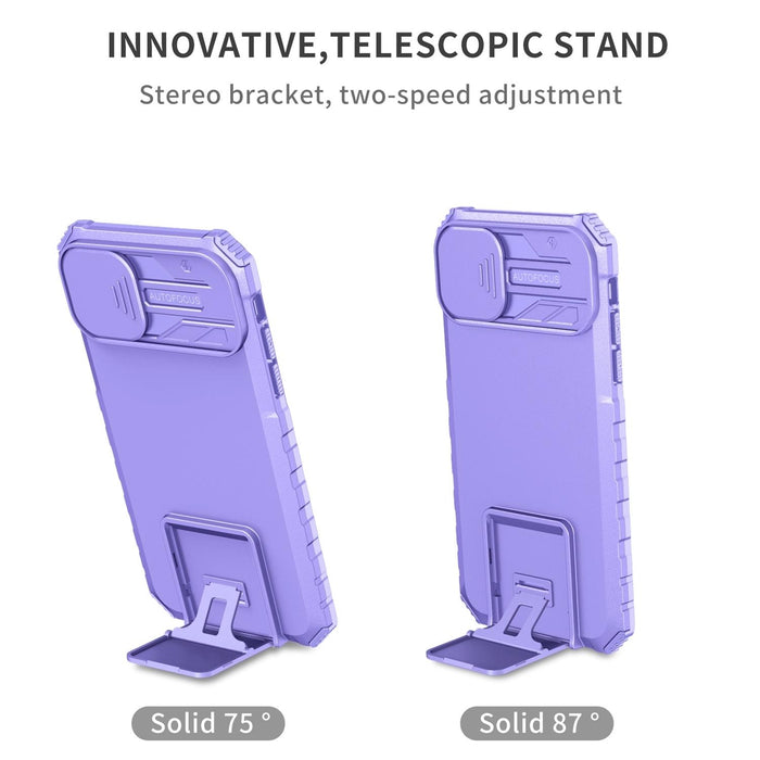 Sliding Camshield Phone Case Stereoscopic Holder